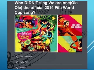 Music quiz slides