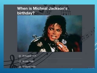 Music quiz slides