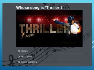 Music quiz slides