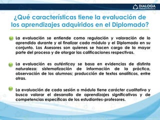 ¿Qué participación de los estudiantes requiere este enfoque durante las actividades?Colaboren con otros colegas y profesionales de la educación en la construcción de nociones, formas de ver los problemas de la asesoría o alternativas de mejora a la misma. Lo cual implica desarrollar habilidades cooperativas, equilibrio emocional y capacidad de diálogo, ya sea en el marco del colegiado o en interacción con colegas de otras normales.