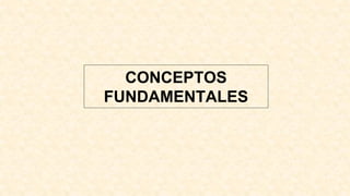 CONCEPTOS
FUNDAMENTALES
 