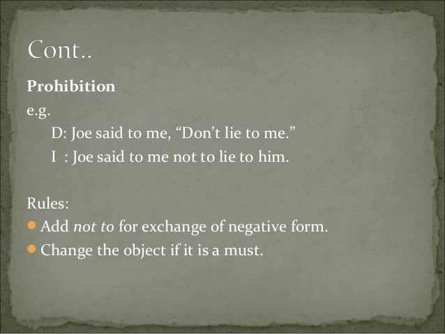 Direct And Indirect Speech