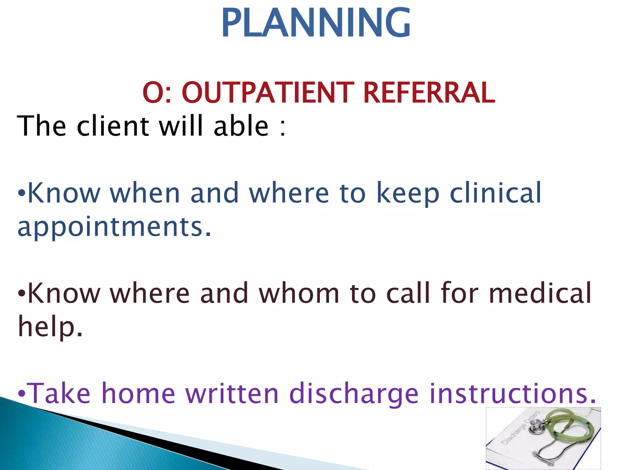 Ppt discharge of the patient | PPTX