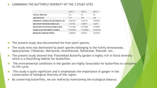 PPT DIVERSITY AND ABUNDANCE OF BUTTERFLIES IN THATTEKKAD BUTTERFLY.pptx