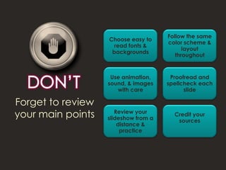 Tips for Effective Presentations | PDF