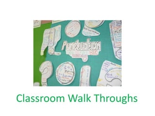 Classroom Walk Throughs 
 