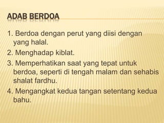 Ppt dzikir dan doa | PPTX