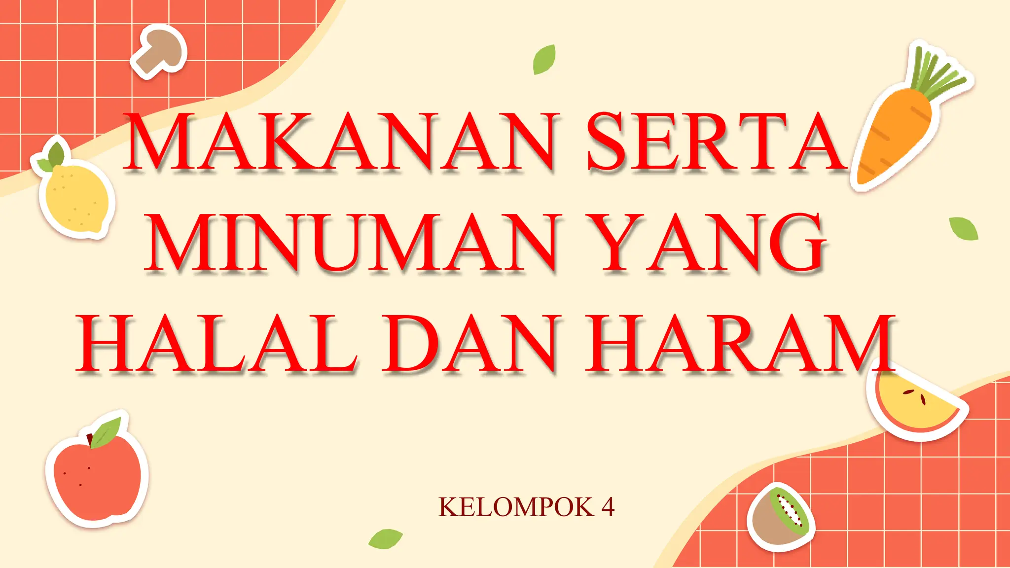PPT E-learning Kel.4 Pembelajaran Fikih Materi tentang Makanan Serta