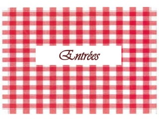 E-transformation du secteur de la restauration




              Entrées


     Clémentine      Marjolaine      Eric        Jeremy
 