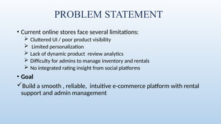 Ecommerce Platform Design PPT SlidesPack | PPTX