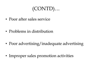 Promotion Problem Why Do ENTREPRENEURS Fail? | PPT
