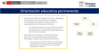 Orientación educativa permanente
 