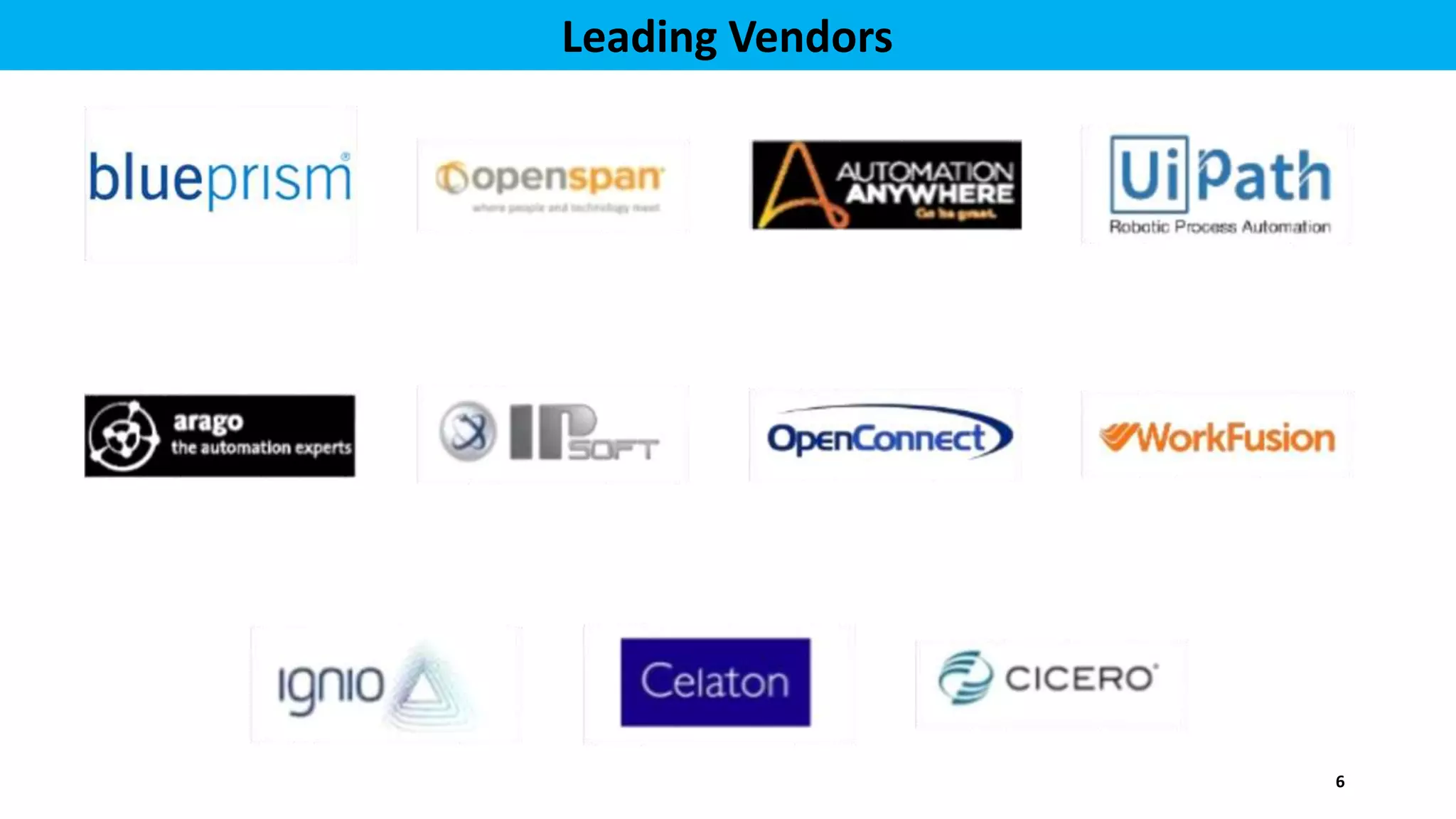Leading Vendors
6
 