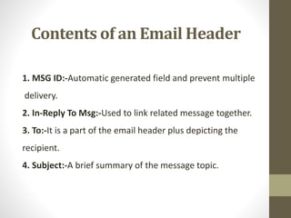 What is Email Header - Understanding Email Anatomy | PPTX