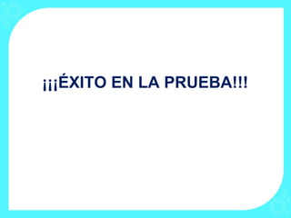 ¡¡¡ÉXITO EN LA PRUEBA!!! 