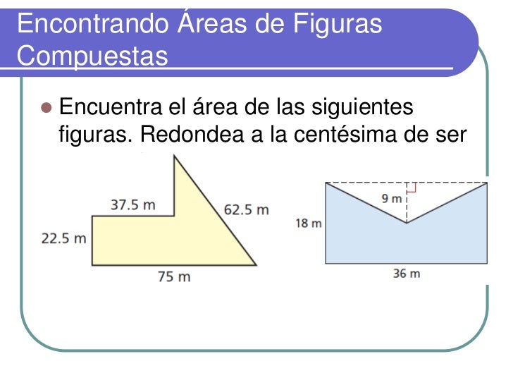 Ejercicios propuestos geometría área compuestas