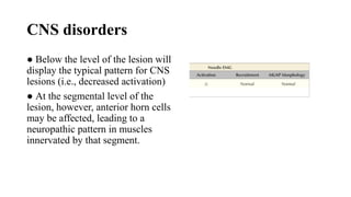 Cns Pattern PPT ELECTROMYOGRAPHY BASICS INTERPRETATION AND WAVEFORM ANALYSIS.pptx