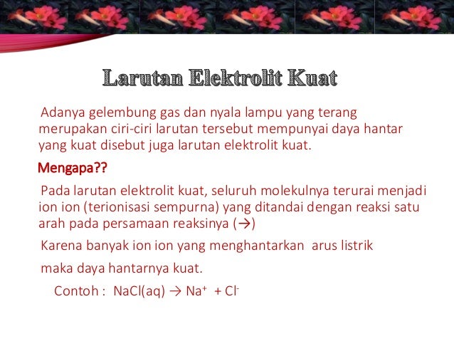 Ppt elektrolit