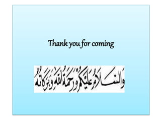 Thank you for coming 
