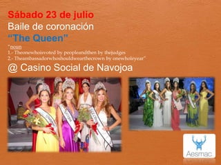 Para las embajadoras, se reducen mucho los costos por lo que es mas fácil el participar sin tener que desgastar a los papás.