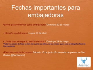 Sábado 23 de julioBaile de coronación“The Queen”“noun1.- Theonewhoisvoted by peopleandthen by thejudges2.- Theambassadorwhoshouldwearthecrown by onewholeyear”@ Casino Social de Navojoa