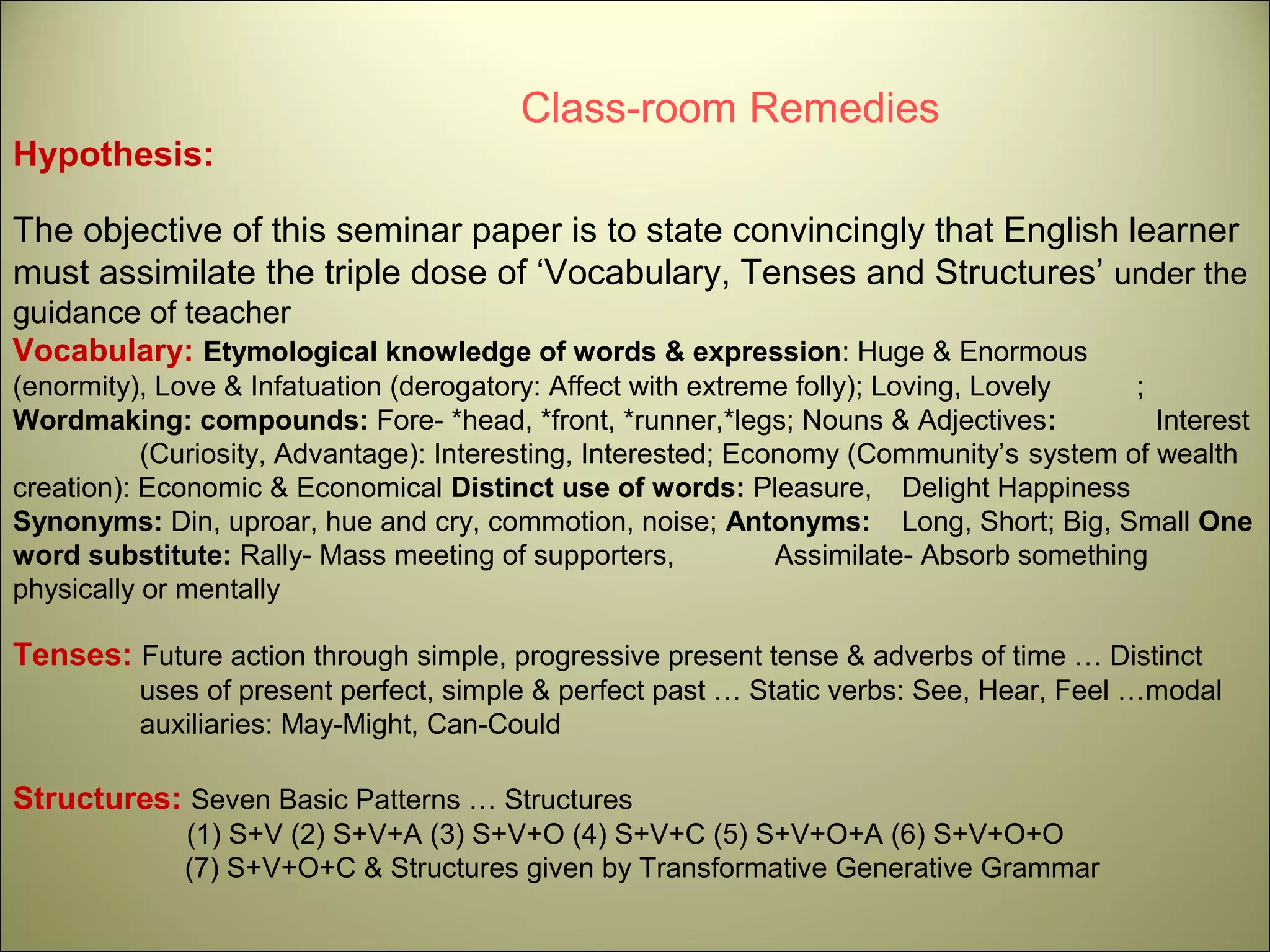 Ppt e module on skills of learning english language | PPT