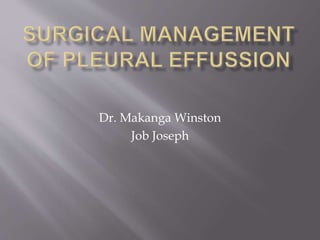 Dr. Makanga Winston
Job Joseph
 