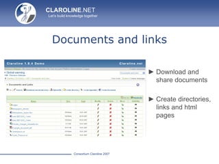 Claroline Learning Menagement System | PPTX