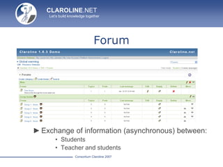 Claroline Learning Menagement System | PPTX