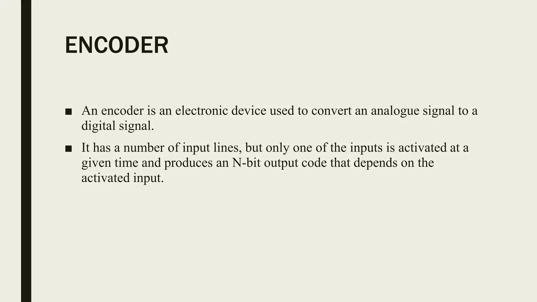 Encoders and decoders | PPTX