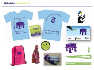 Materiales encuentro13
 