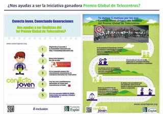 ¿Nos ayudas a ser la Iniciativa ganadora Premio Global de Telecentros?
 