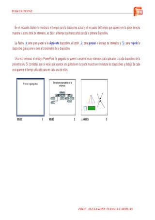 POWER POINT




              PROF. ALEXANDER TUDELA CARHUAS
 