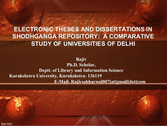 Electronic thesis and dissertation repository