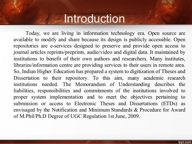 Electronic thesis and dissertation repository