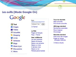 Veiller à la bonne e-réputation « Mode Google On »</li></ul>Porte parole des utilisateurs en interne<br /><ul><li>Capitali...