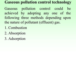 Comprehensive Air Pollution Control: Techniques and Equipment for ...