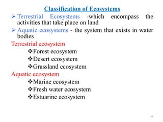 terrestrial ecosystem - definition, types, examples -... environment , ecosystem and biodiversity | PPTX