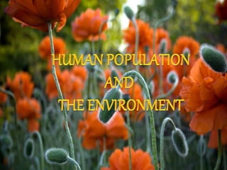 Human Population And The Environment