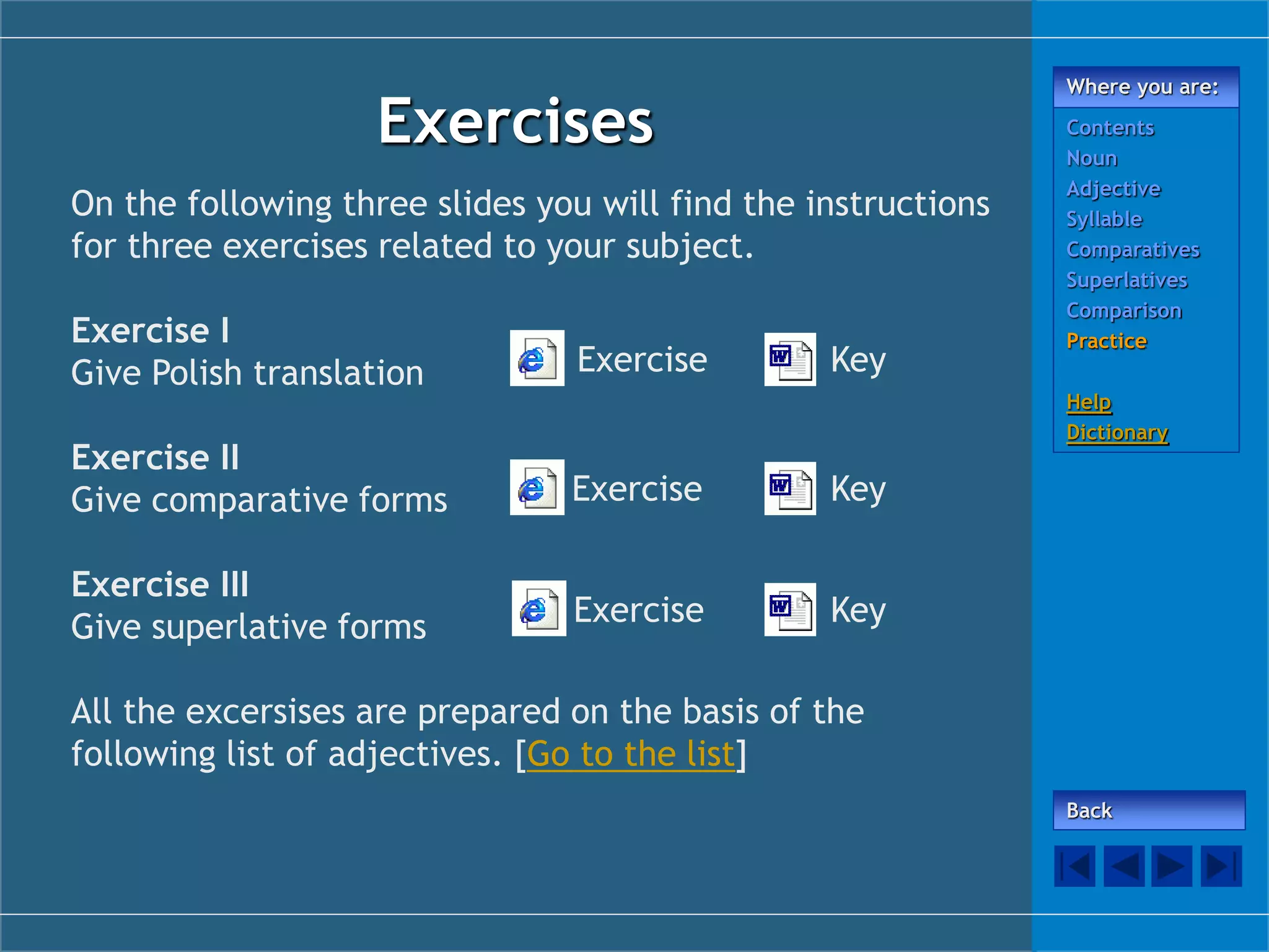 Ppt example adjectives copy PPT