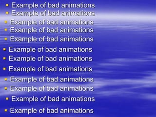  Example of bad animations
 Example of bad animations
 Example of bad animations
 Example of bad animations
 Example of bad animations
 Example of bad animations
 Example of bad animations
 Example of bad animations
 Example of bad animations
 Example of bad animations
 Example of bad animations
 Example of bad animations
 