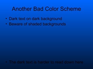 Bad animations by University of New Mexico | PPT