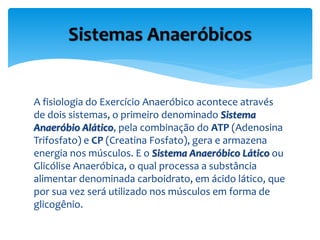 Ppt Biologia - exercícios anaeróbicos | PPTX