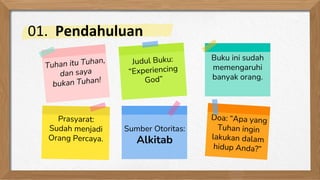 Buku ini sudah
memengaruhi
banyak orang.
Sumber Otoritas:
Alkitab
01. Pendahuluan
 