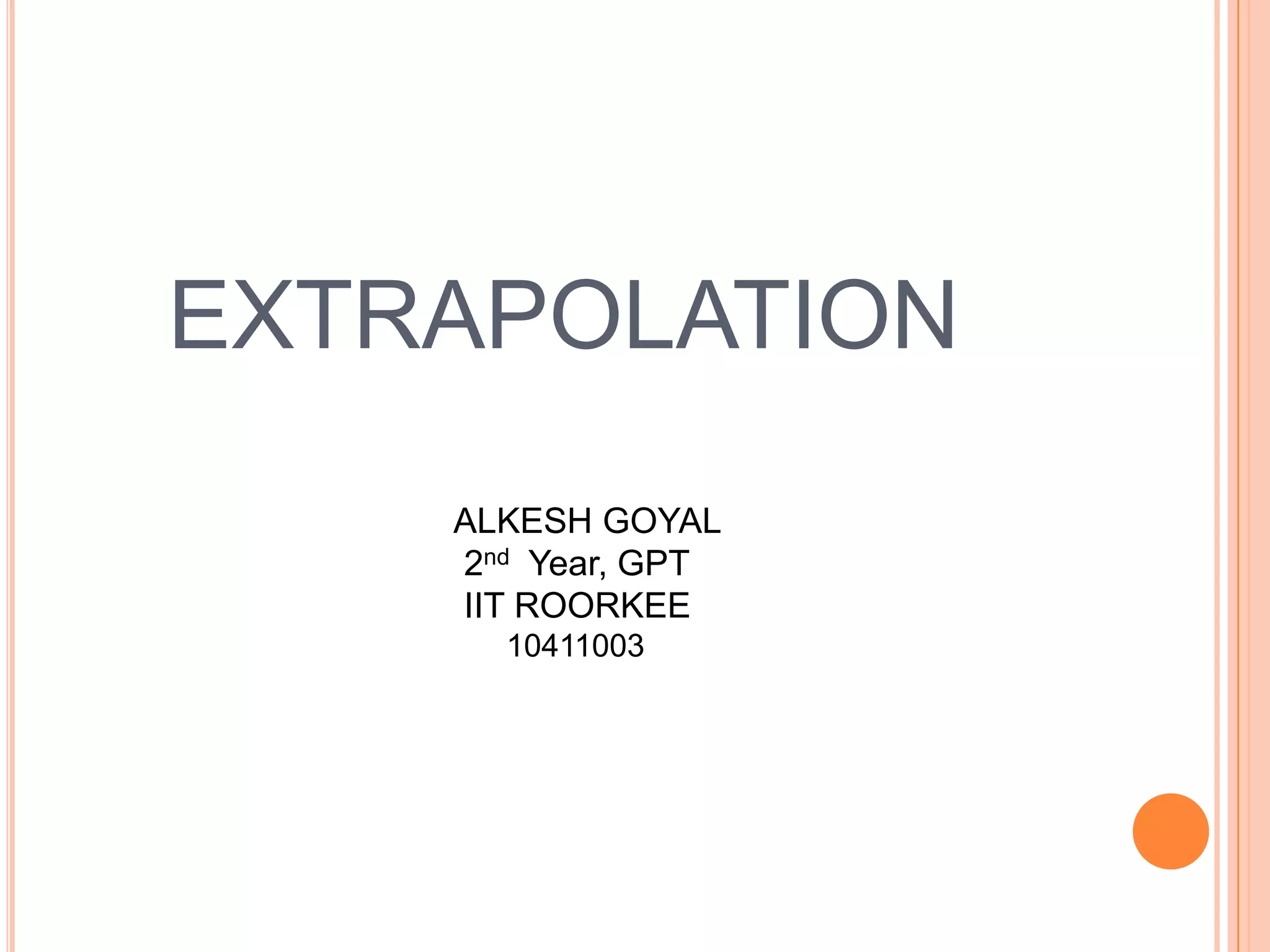 Extrapolation | PPTX