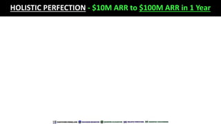 HOLISTIC PERFECTION - $10M ARR to $100M ARR in 1 Year
 