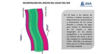 Fajas Marginales Delimitación de fajas marginales (Resolución Jefatural N° 332 2016 ...