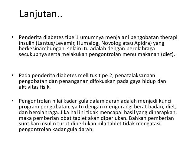 Tabel Gula Darah Dan Nilai Hasil Tes Darah Diabetestipe 2
