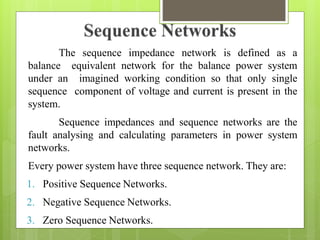 Sequence Network Components Table PPT Fault Analysis | PPTX