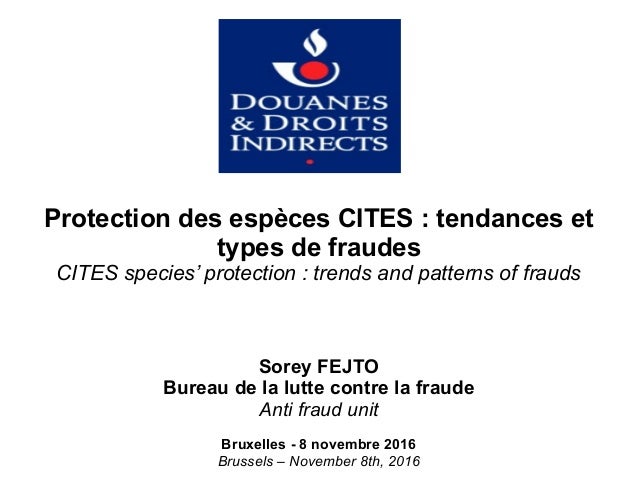 Protection Des Especes Cites Tendances Et Types De Fraudes